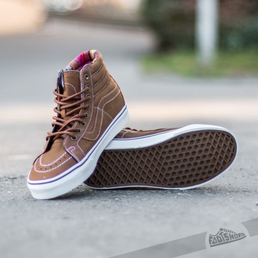 Vans Sk8 Hi Reissue Leather Brown Guate