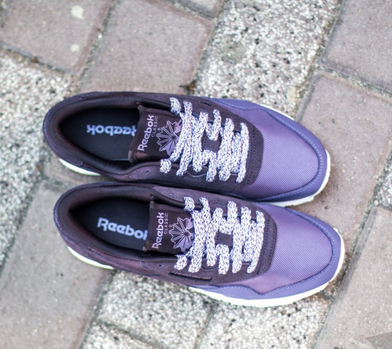 Chaussures et baskets femme Reebok CL Nylon Alpine Violet Purple White Footshop