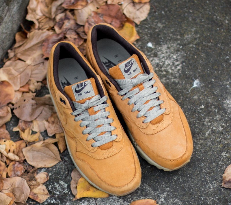 Air max 1 premium sale leather ale brown/golden beige-baroque brown