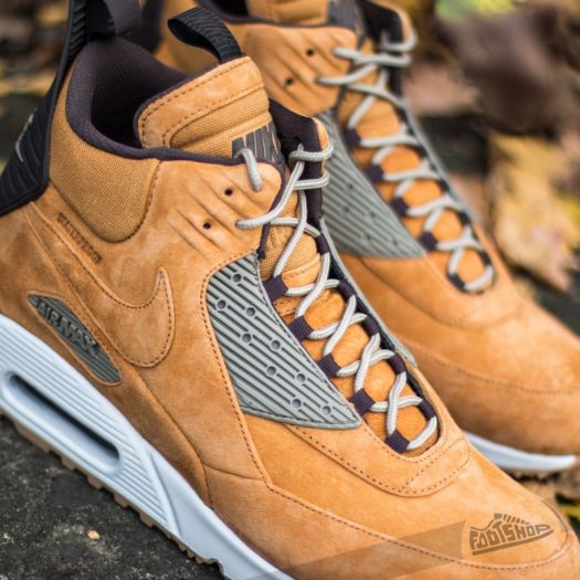 Men s shoes Nike Air Max 90 SneakerBoot Winter Bronze Black Bamboo Blue Ribbon Footshop