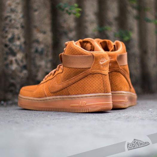 Damen Sneaker und Schuhe Nike Wmns Air Force 1 HI Suede Tawny Tawny Footshop