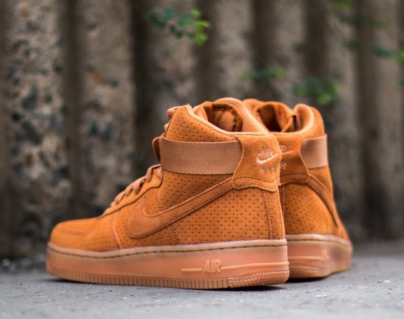 Ženski čevlji Nike Wmns Air Force 1 HI Suede Tawny/ Tawny