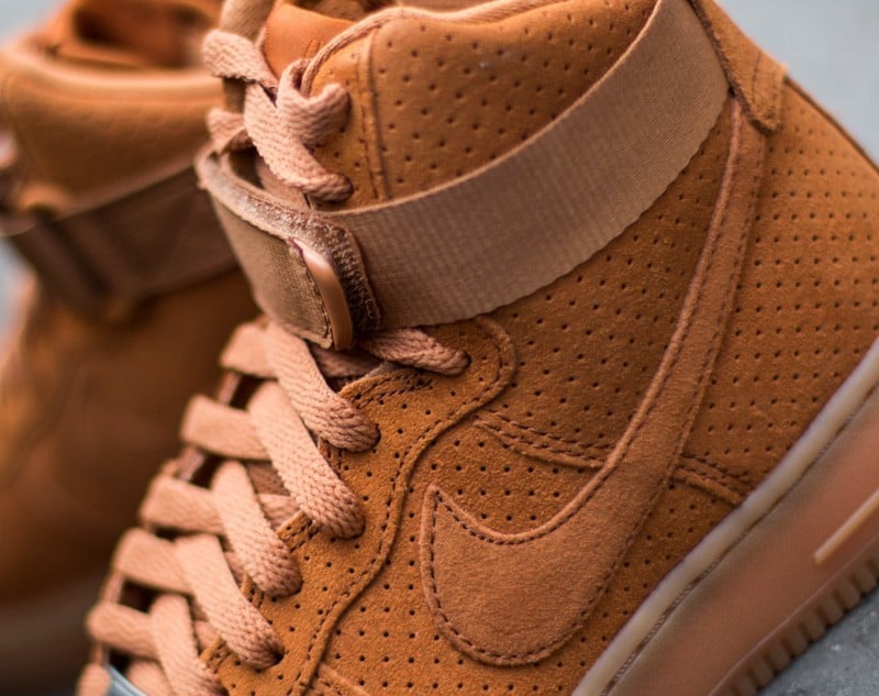 Ženski čevlji Nike Wmns Air Force 1 HI Suede Tawny/ Tawny