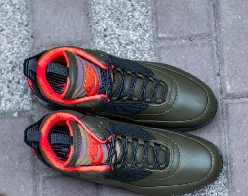 Zapatillas Hombre Nike Air Max 90 Sneakerboot Winter Dark Loden/ Black-Bright Crimson