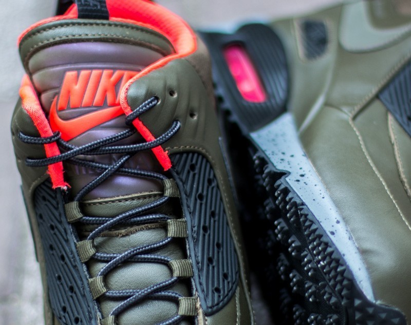 Zapatillas Hombre Nike Air Max 90 Sneakerboot Winter Dark Loden/ Black-Bright Crimson