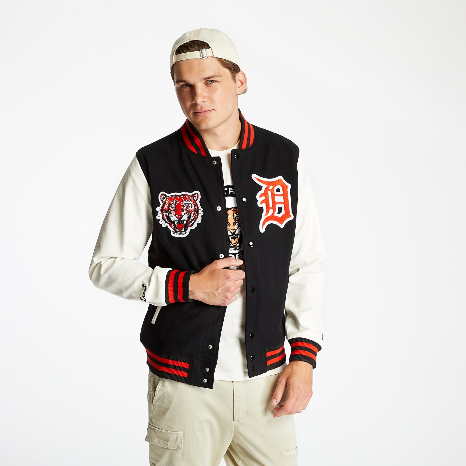 Jacken New Era MLB Detroit Tigers Cooperstown Jacket Black