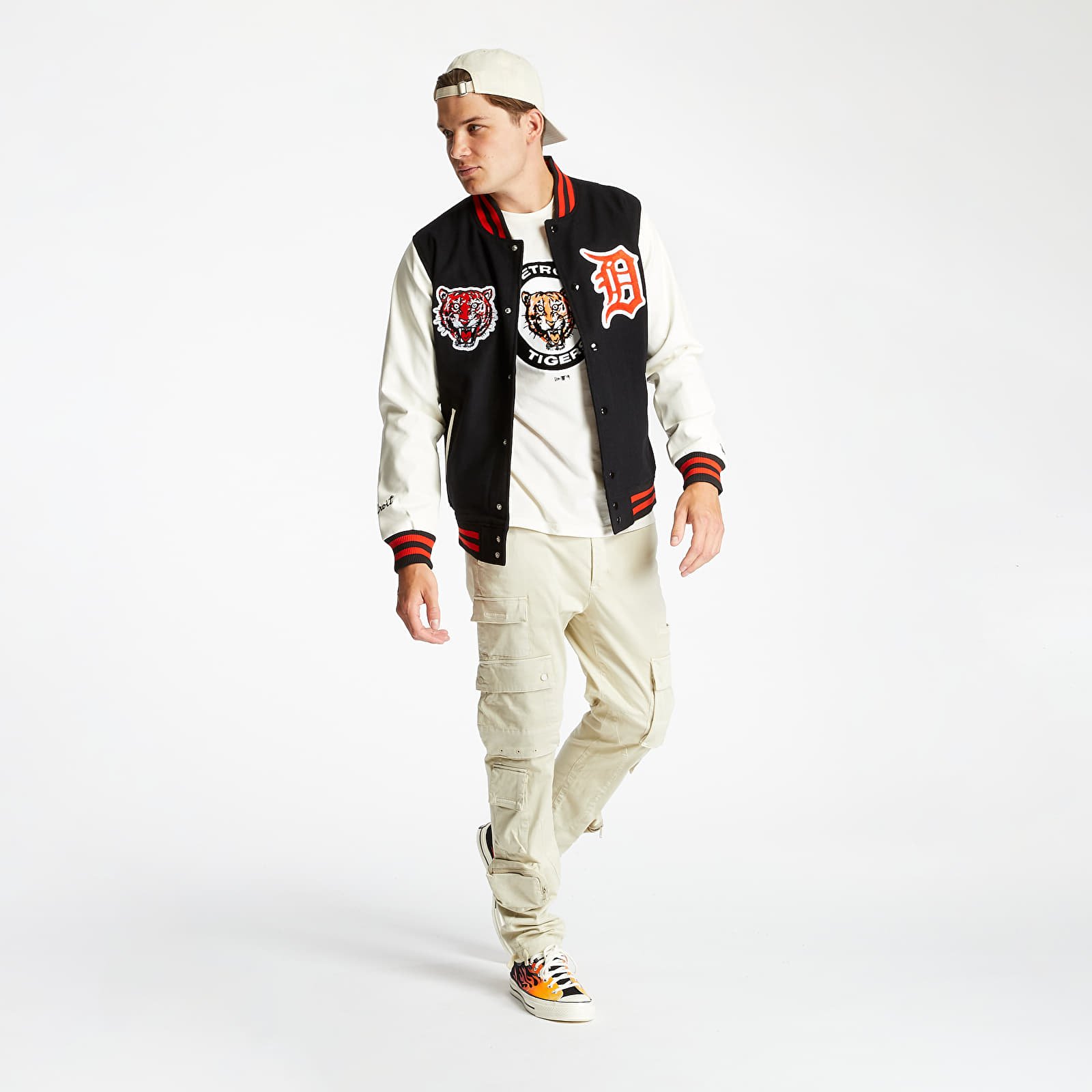 Jacken New Era MLB Detroit Tigers Cooperstown Jacket Black