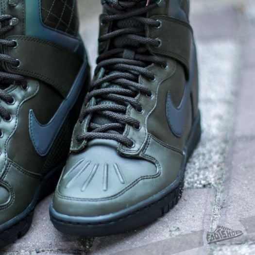 靴 NIKE W DUNK SKY HI 2 SNKRBT RFLCT 8 25cm Women's Nike Dunk Sky Hi 2.0 Sneakerboot 'Triple Black