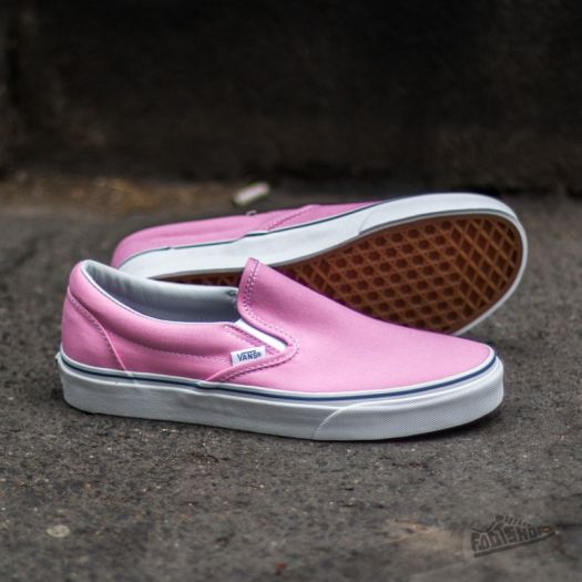 Womens pink slip on vans cheap