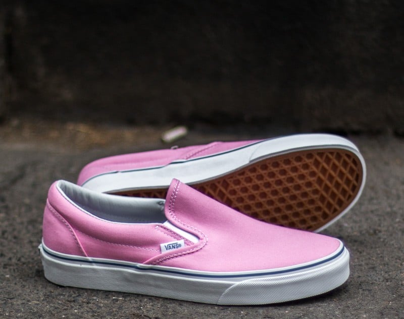 Women s shoes Vans Classic Slip On Prism Pink True White Footshop