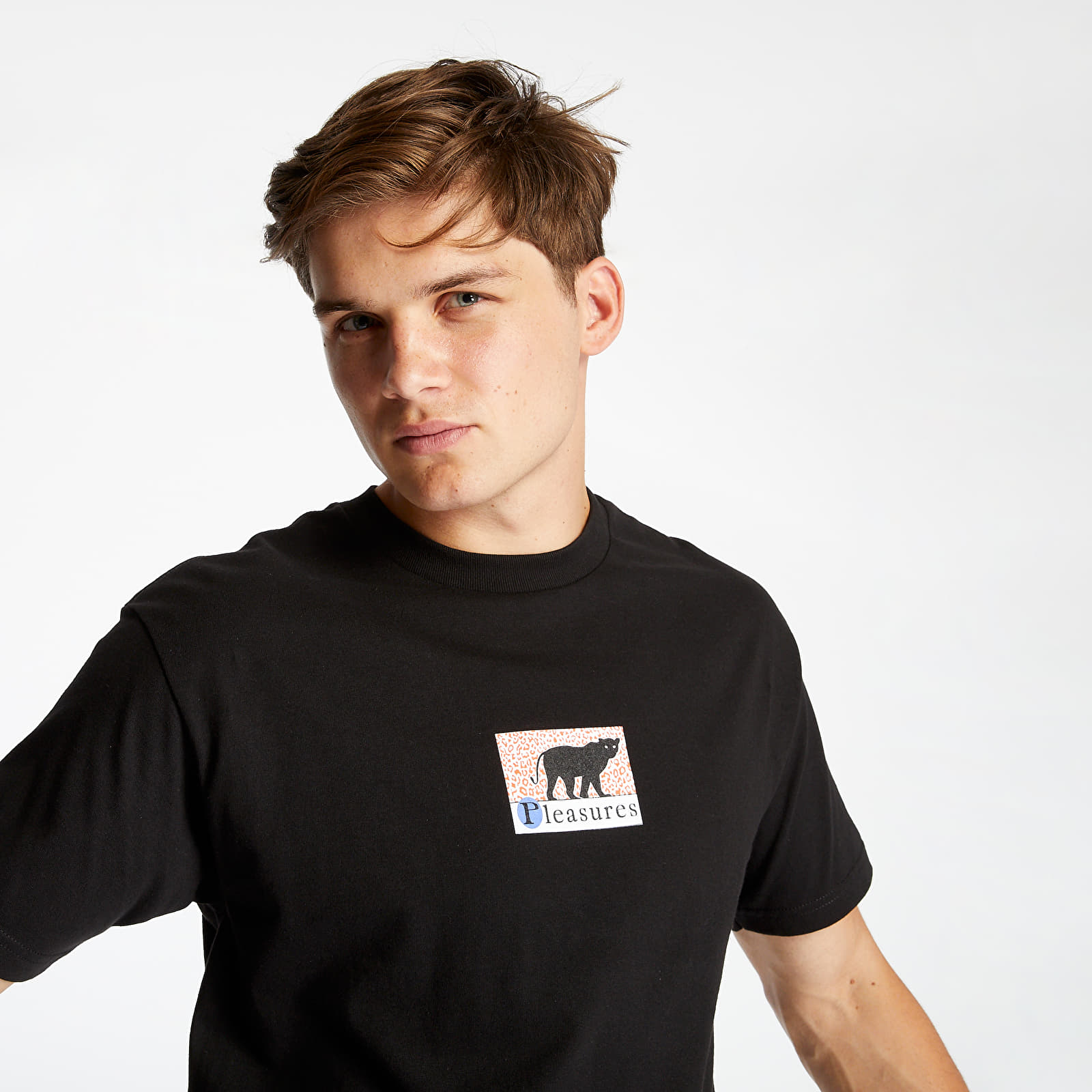T-shirts PLEASURES Big Cat Tee Black