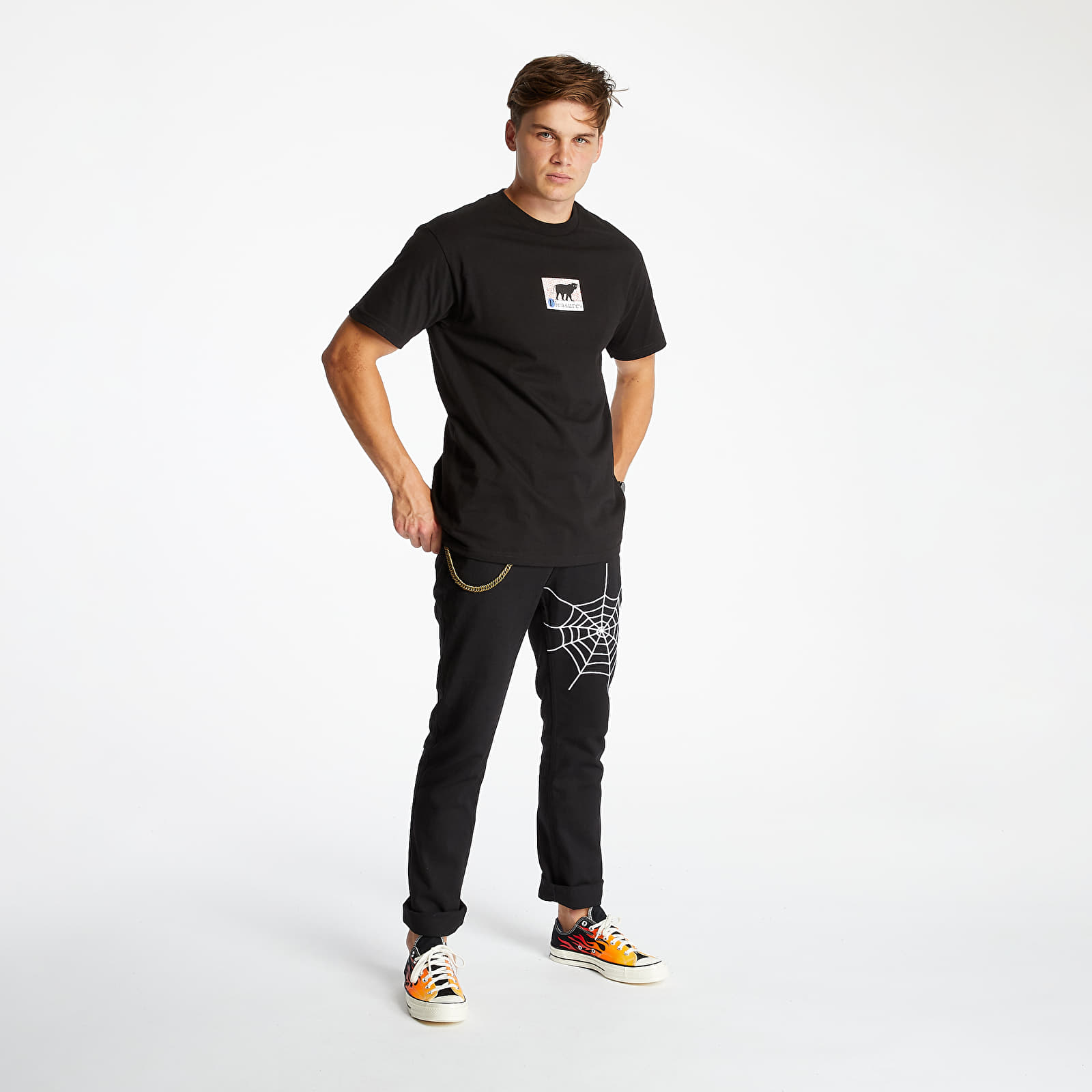T-shirts PLEASURES Big Cat Tee Black