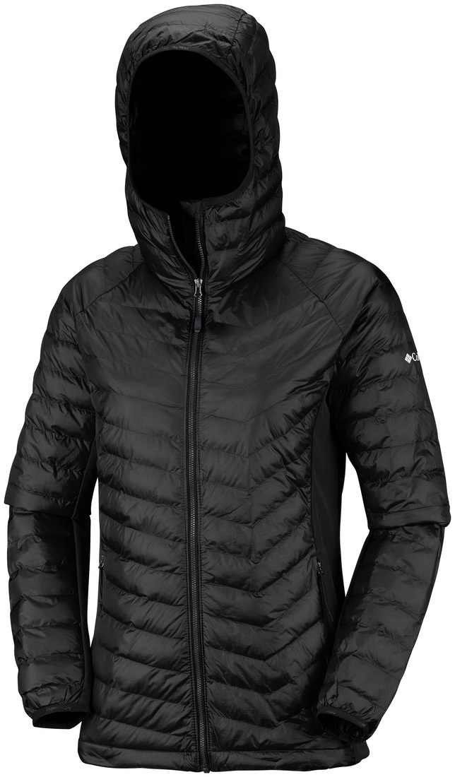 Ropa de mujer Columbia Powder Pass™ Hooded Jacket Black
