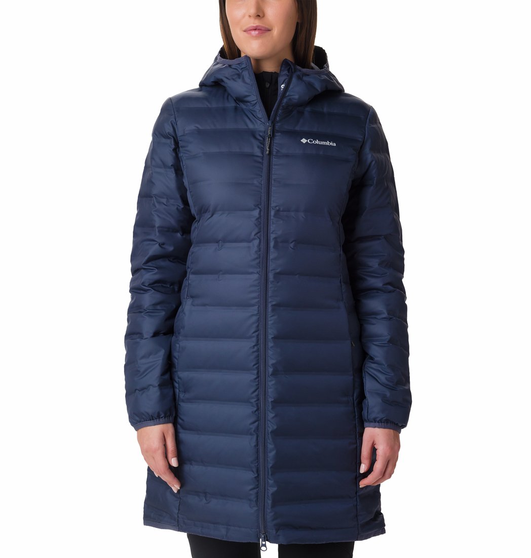 Striukės Columbia Lake 22™ Down Long Hooded Jacket Blue