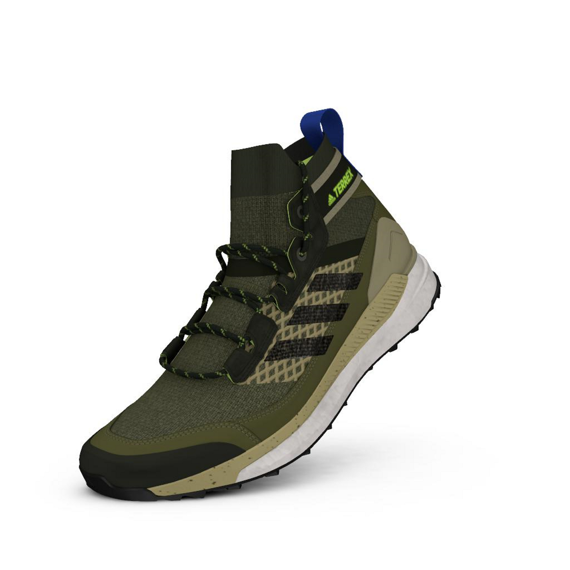 Herren Sneaker und Schuhe adidas Terrex Free Hiker Blue Legend Green/ Core Black/ Signature Green