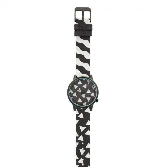 Uhren Komono Estelle x Happy Socks Black & White