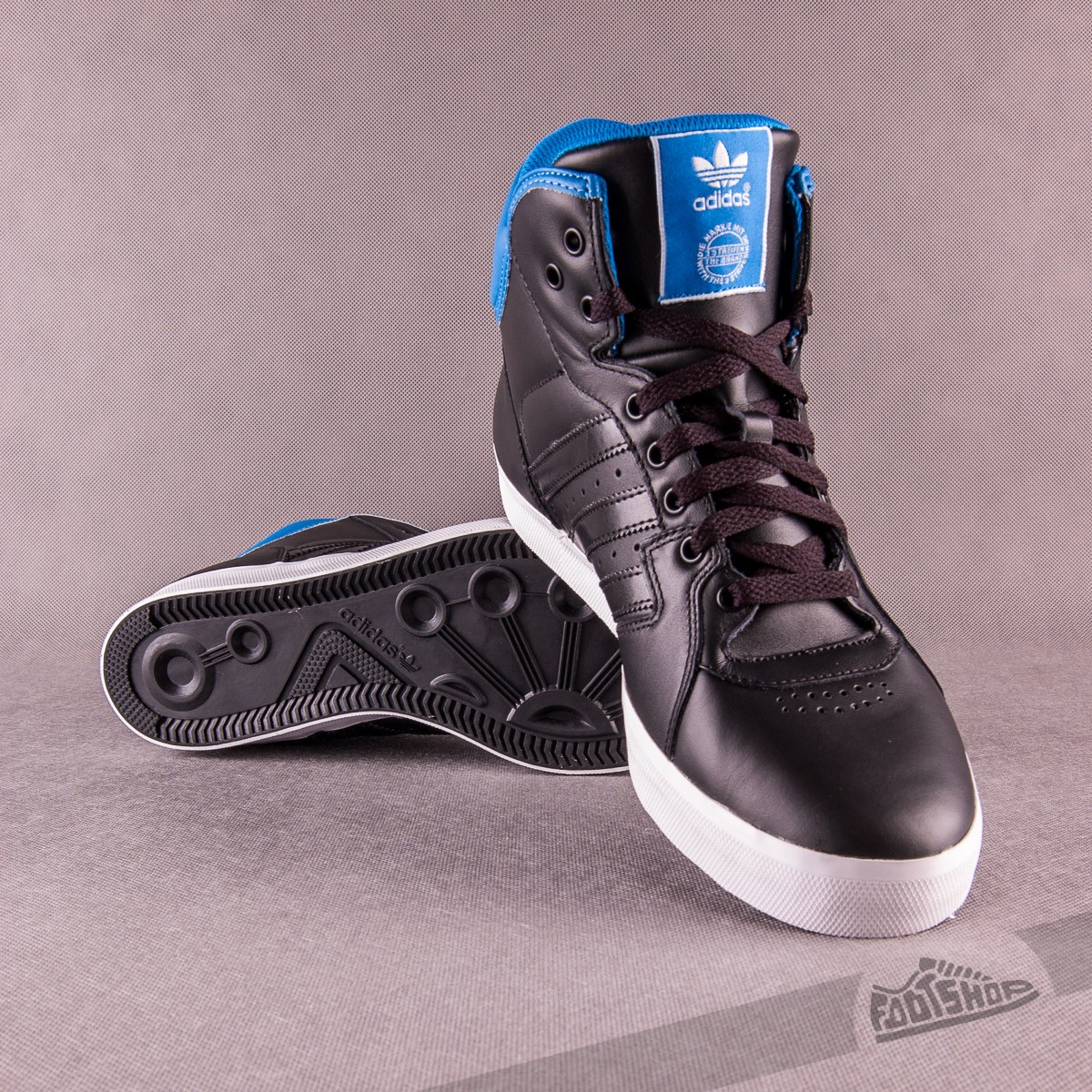 Pánské tenisky a boty adidas Originals kotníkové boty TEN FAST - Černo modré G95389