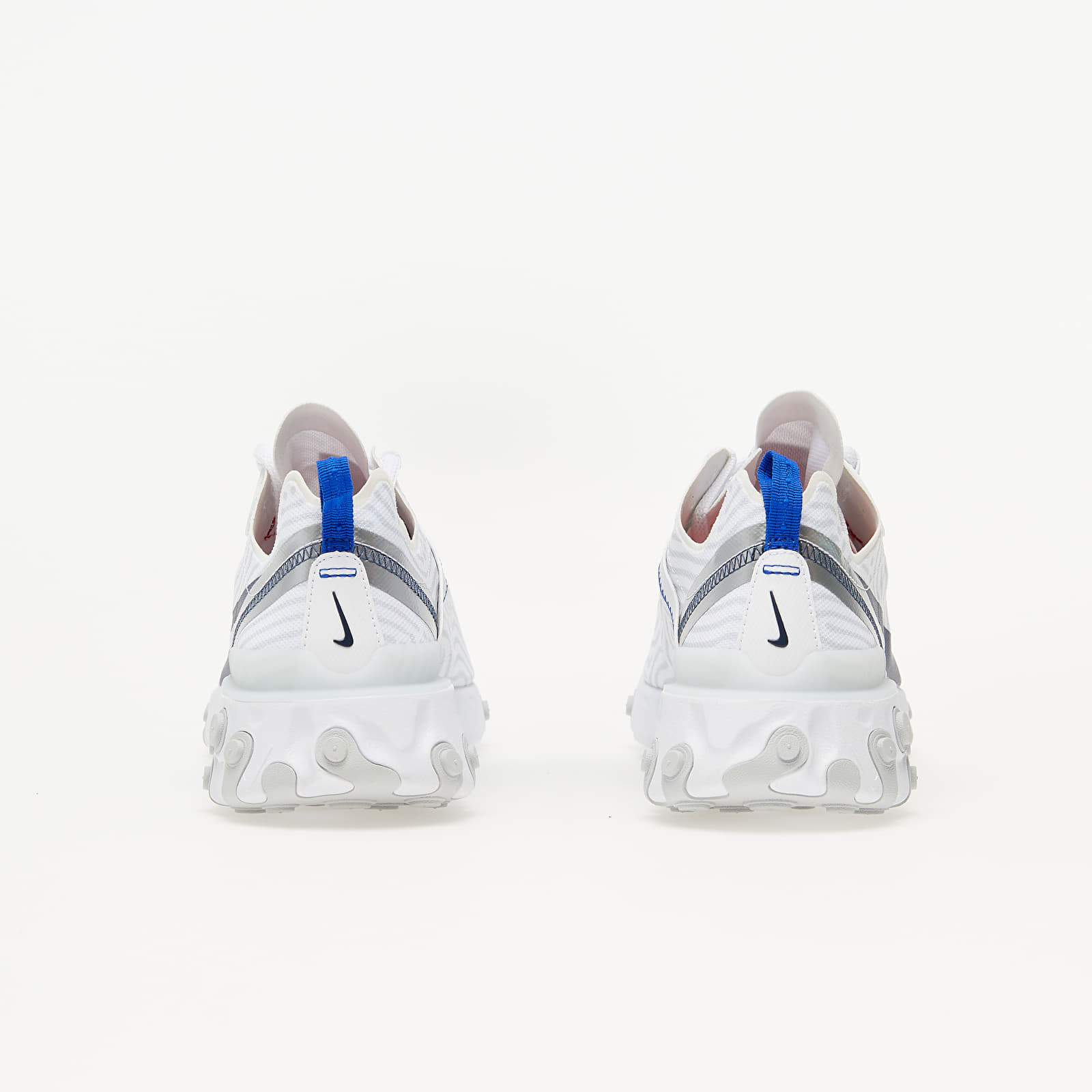 Men s shoes Nike React Element 55 White Midnight Navy Bright Blue Footshop