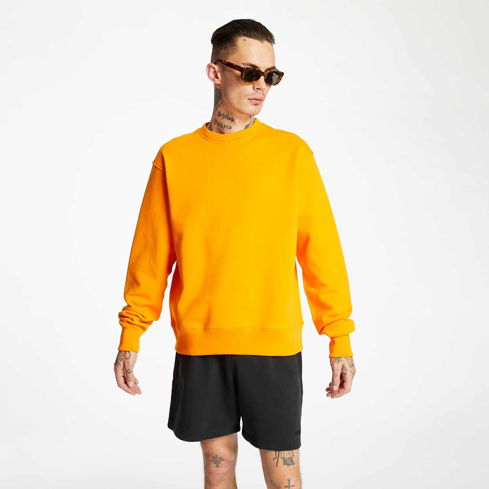 Sweatshirts adidas x Pharrell Williams Basics Crewneck Orange
