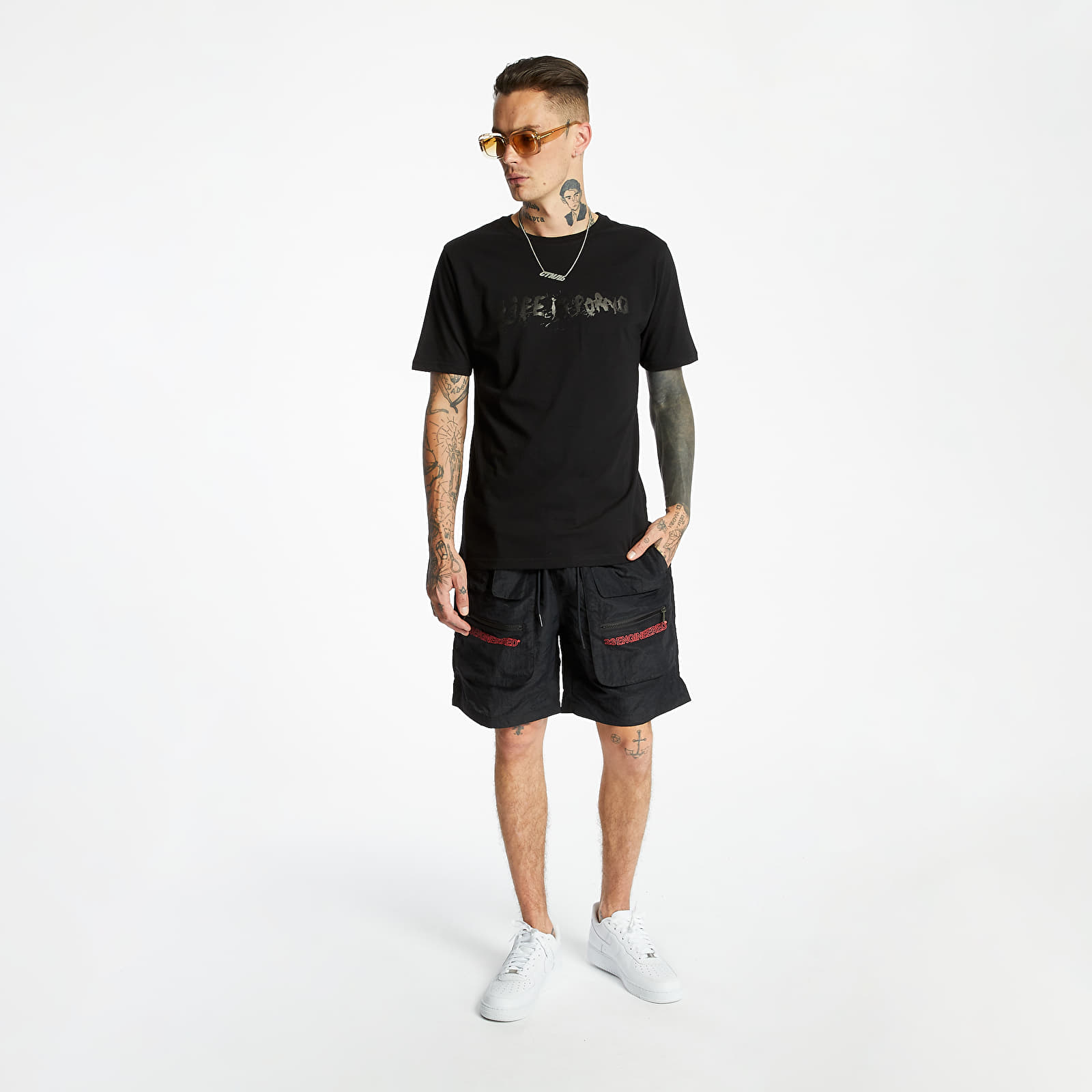 Trička LIFE IS PORNO Double Tee Black