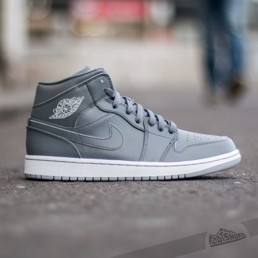 Nike air jordan 1 mid cool grey online
