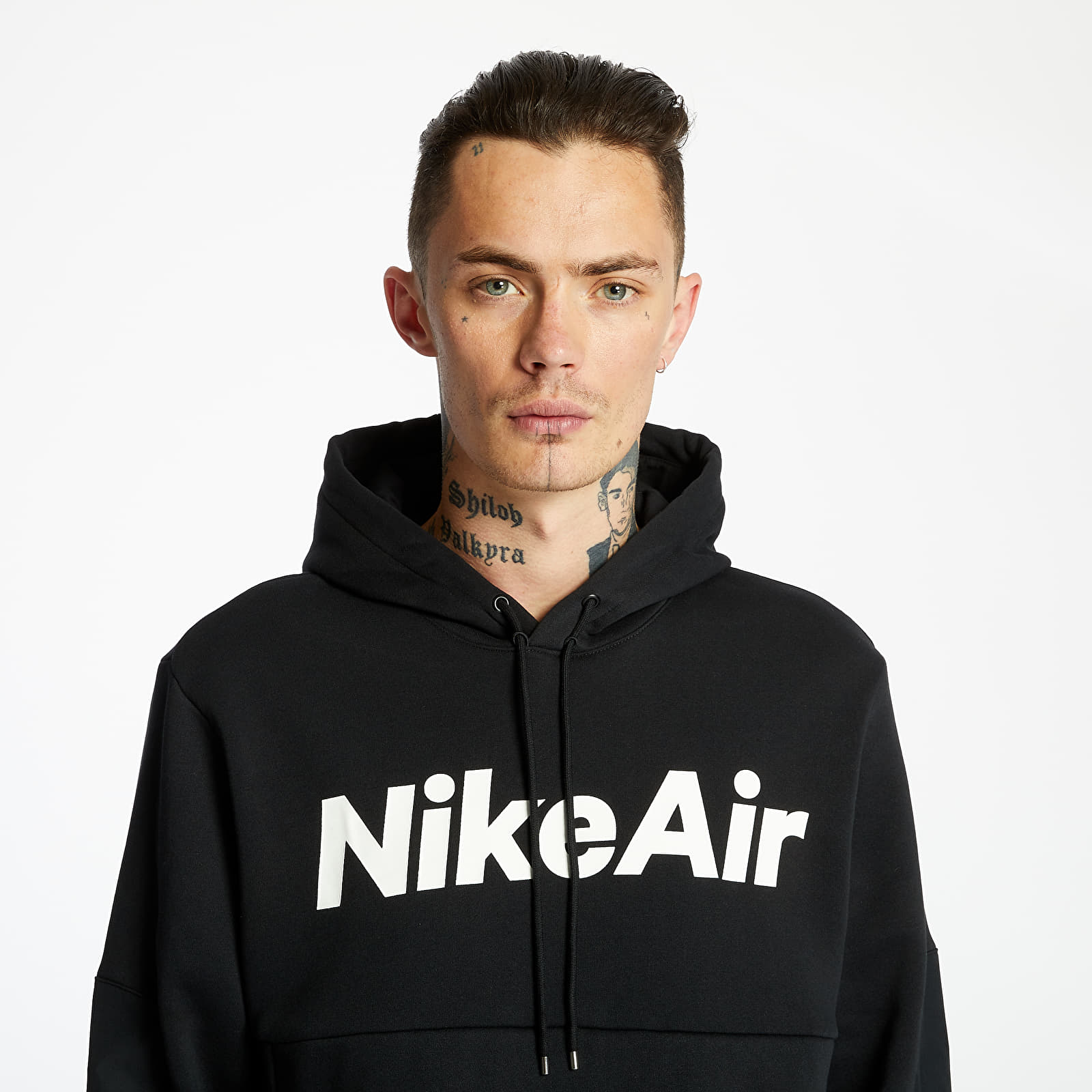 Sweatshirts Nike Air Hoodie Black Black Black White Footshop