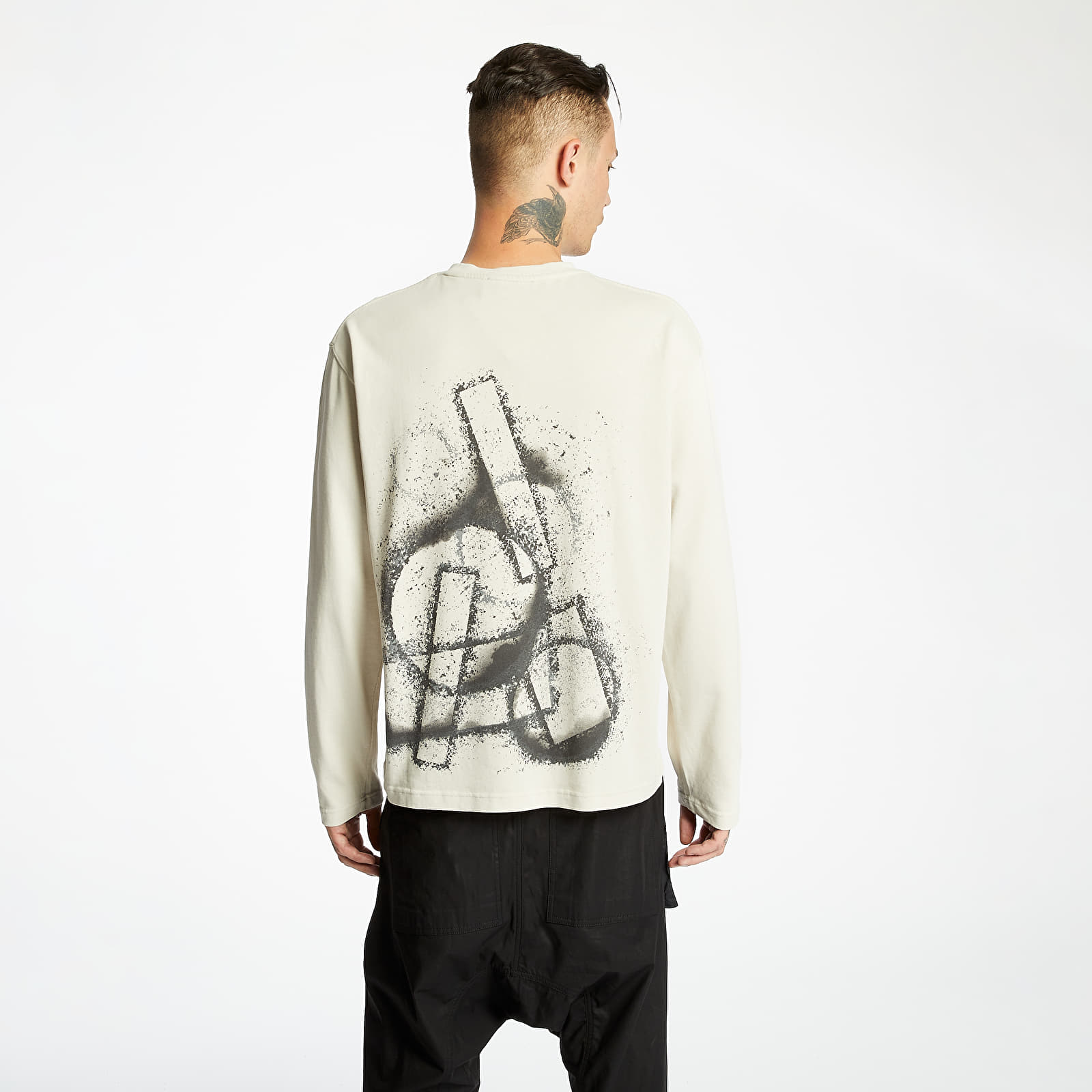 T-shirts A-COLD-WALL* Stencil Long Sleeve Tee Stone