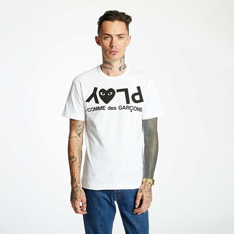 Comme des Garçons Play Tee White/ Black