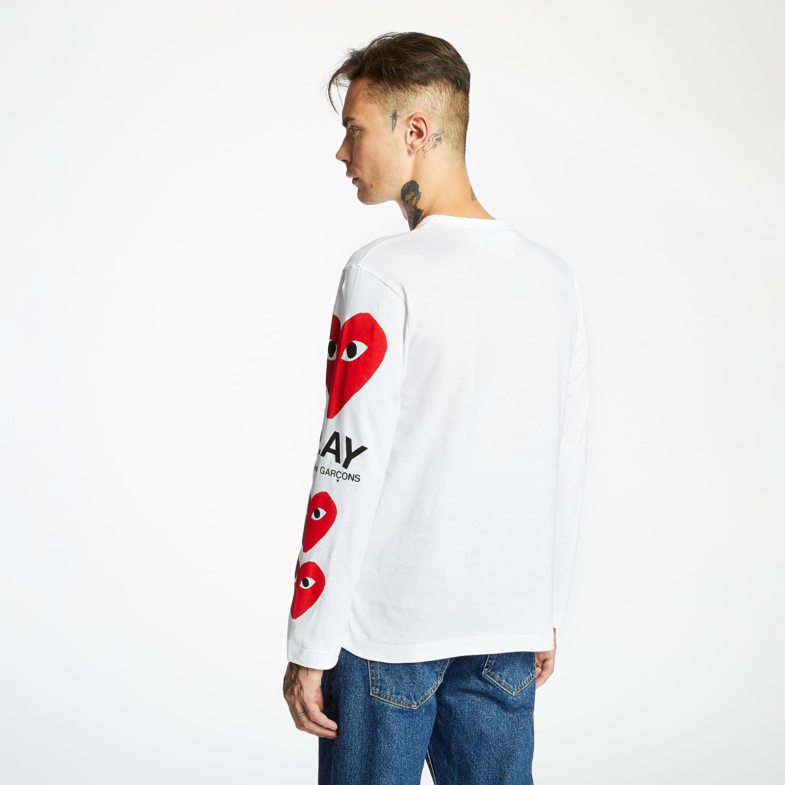 Cdg long sleeve white store