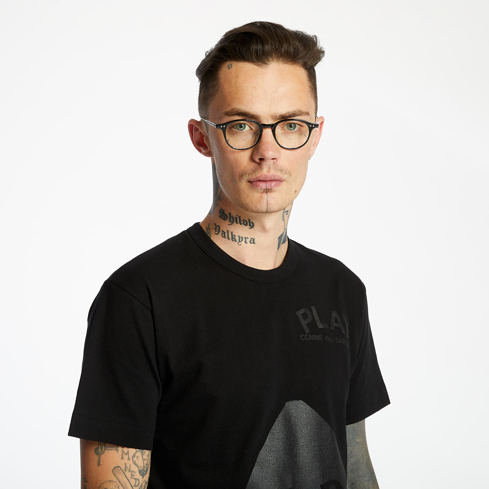 Koszulki Comme des Garçons PLAY Tee Black