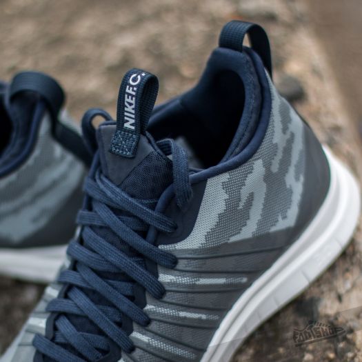 Nike Free Hypervenom 2 FC Flat Silver Clear Grey Obsidian Dark Grey
