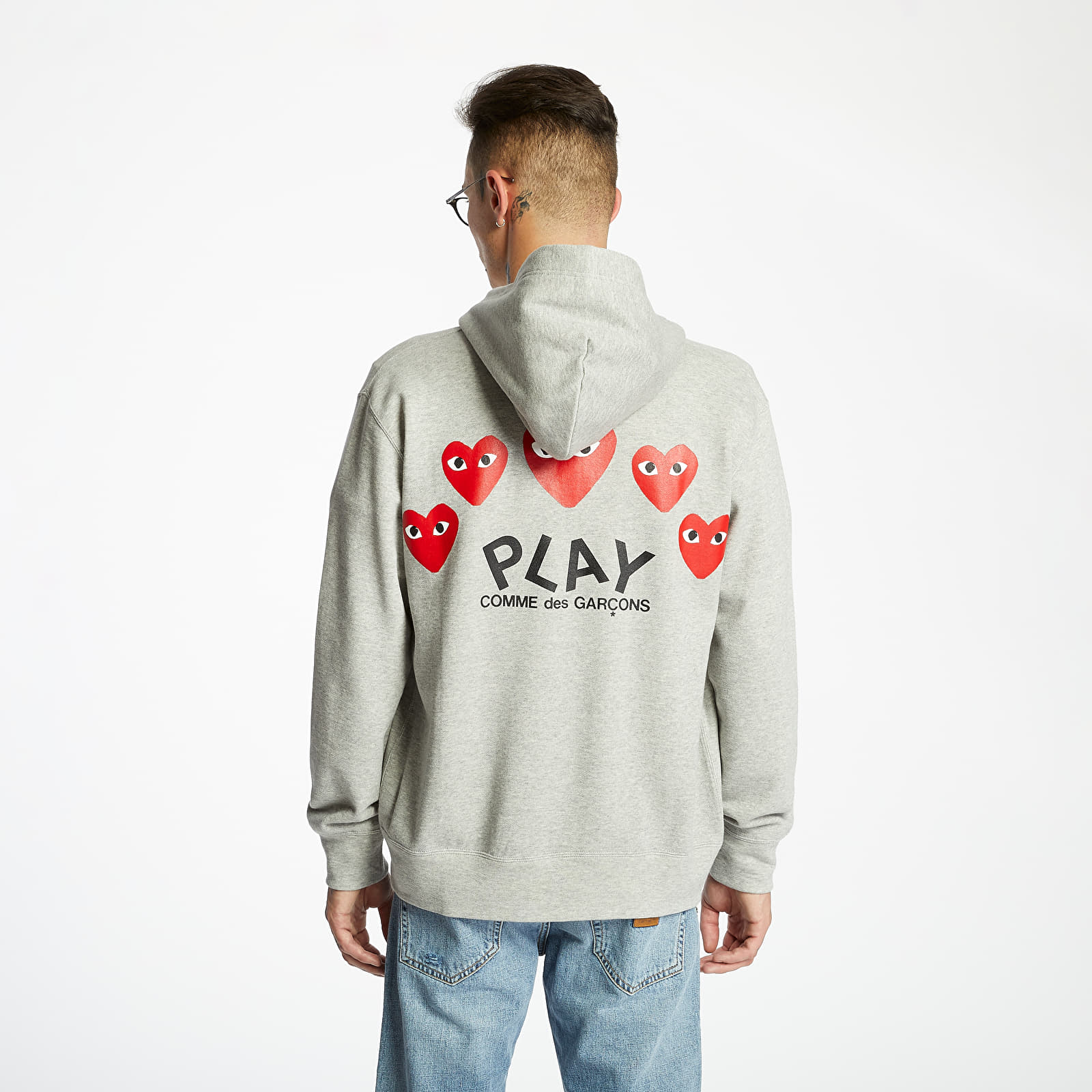 Comme des garcons play zip hoodie outlet