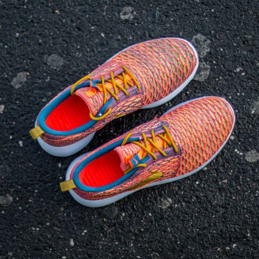Nike roshe run flyknit mujer amarillo on sale