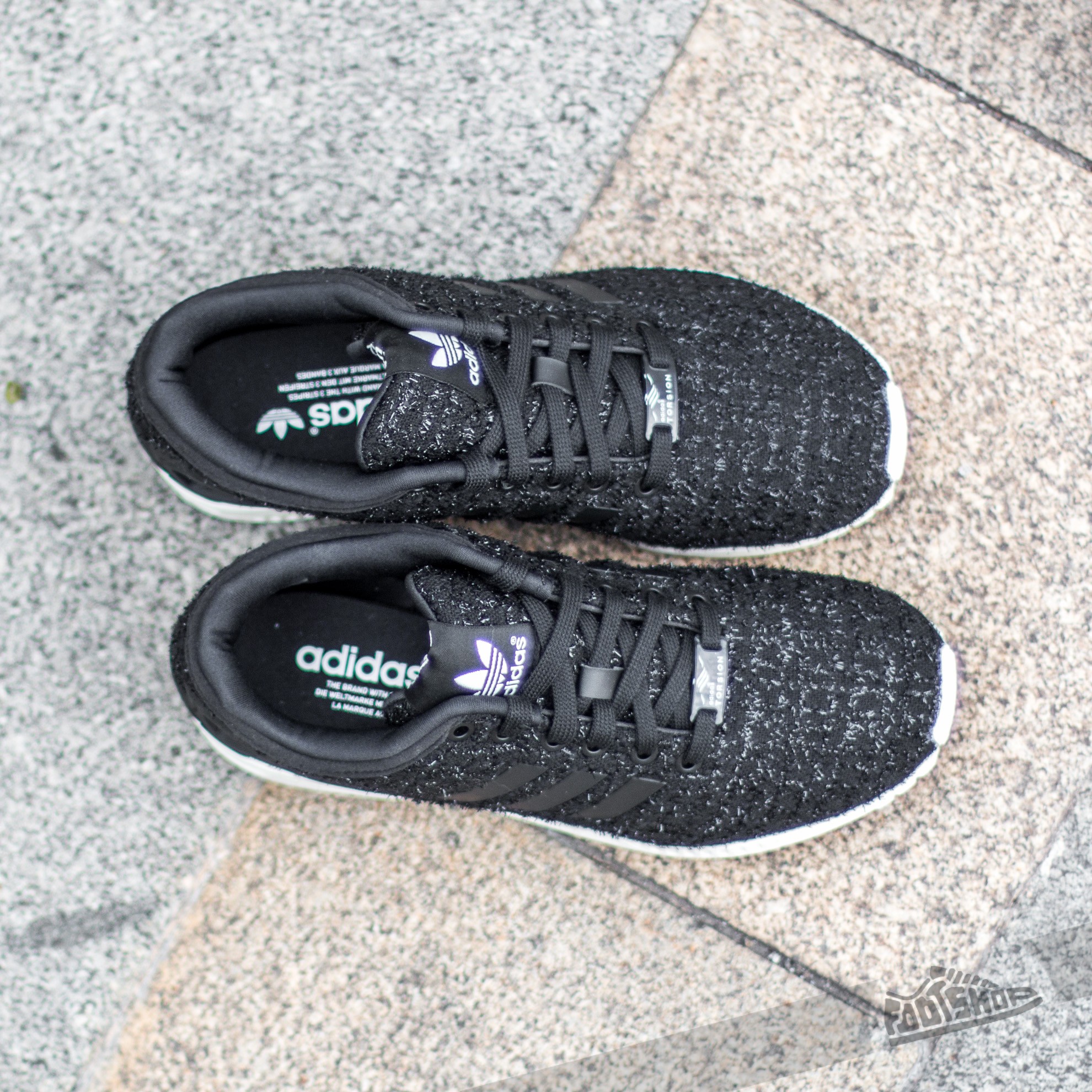 Women s shoes adidas ZX Flux W Core Black Core Black Ftw White Footshop