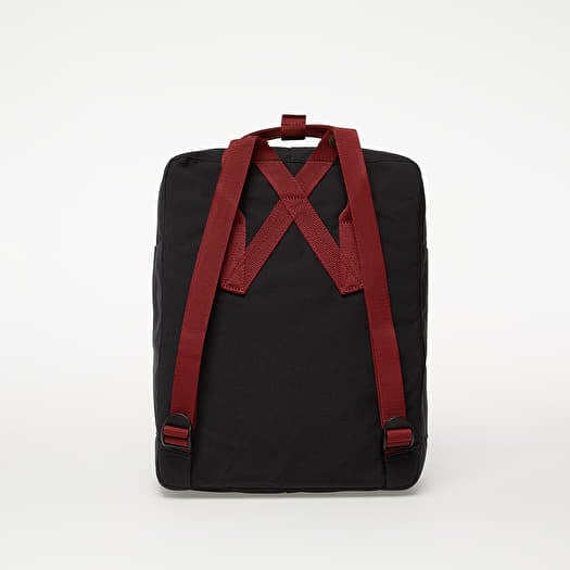 Backpacks Fjallraven Kanken Backpack Black Ox Red Footshop