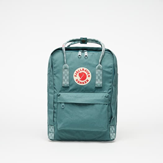 Fjallraven kanken backpack frost green chess pattern top