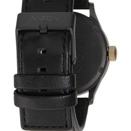 Sentry Leather Watch, All Black