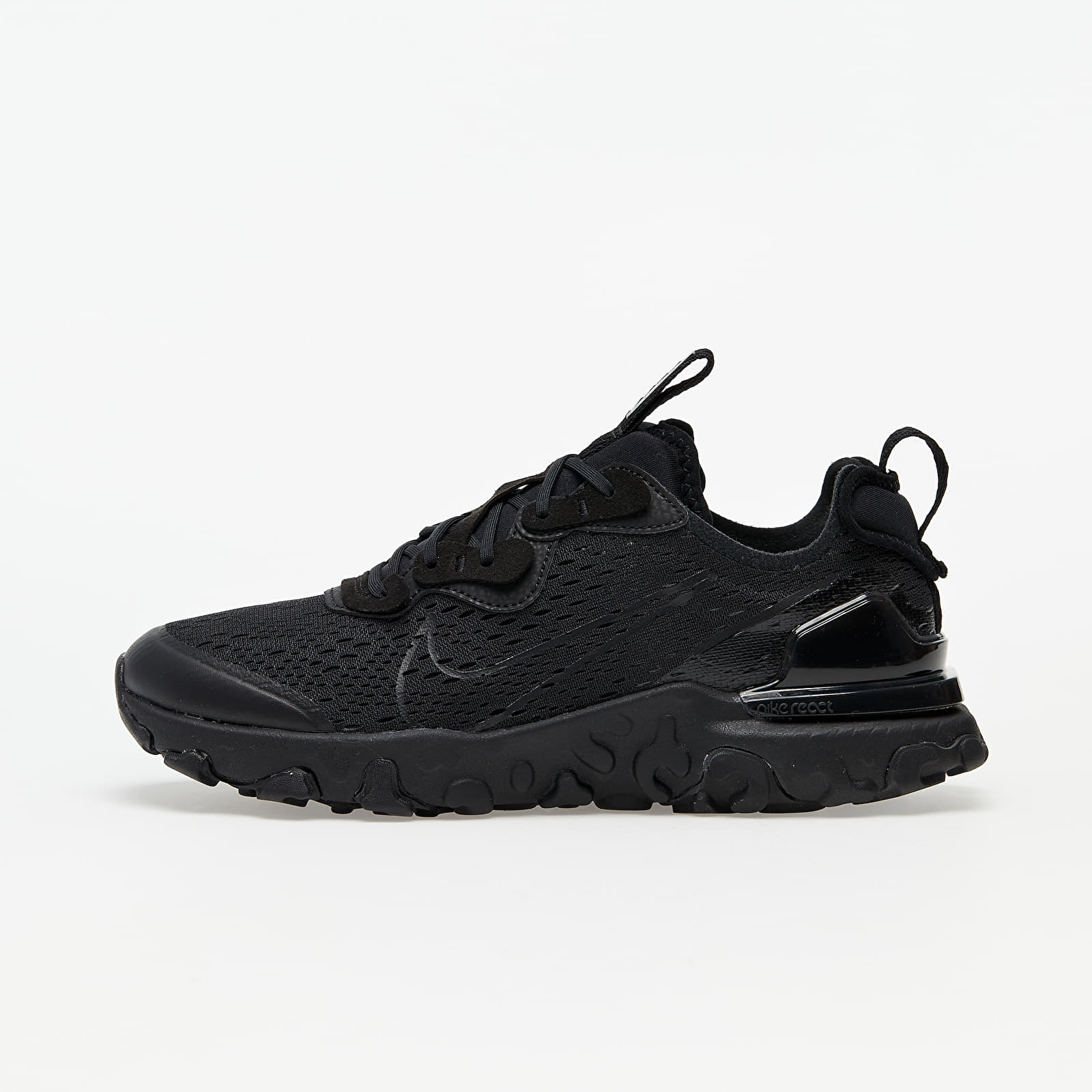 Gyerek sneakerek and cipők Nike React Vision (GS) Black/ Black-Smoke Grey