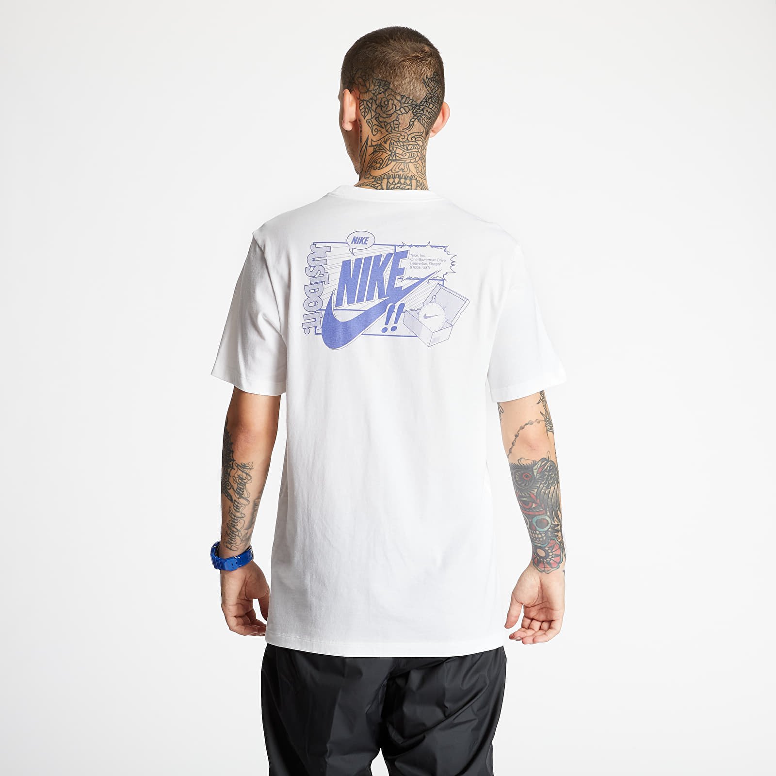 Magliette Nike Sportswear Ftwr Dstrd Bm Tee White