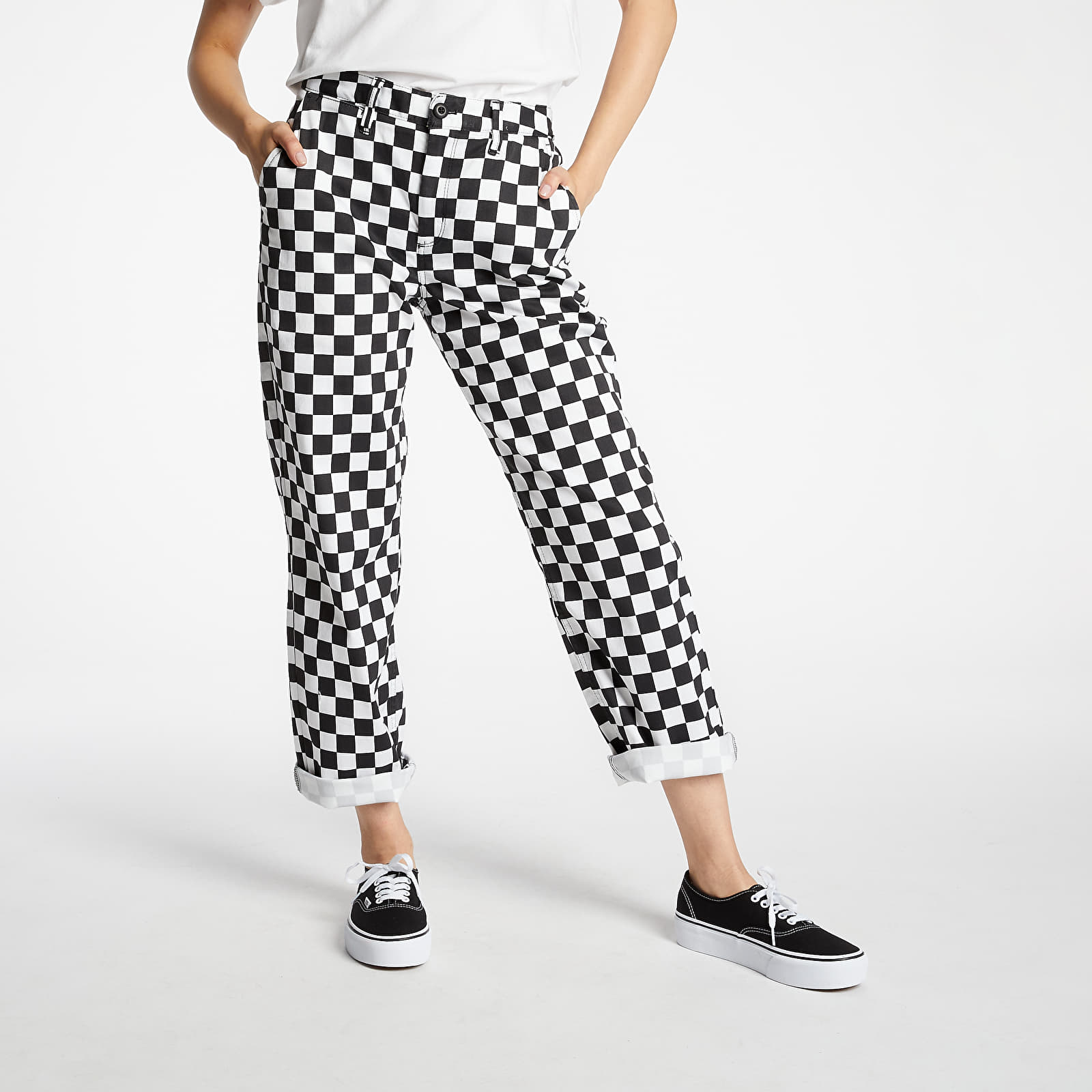 Pantaloni Vans Authentic Chino Print Black