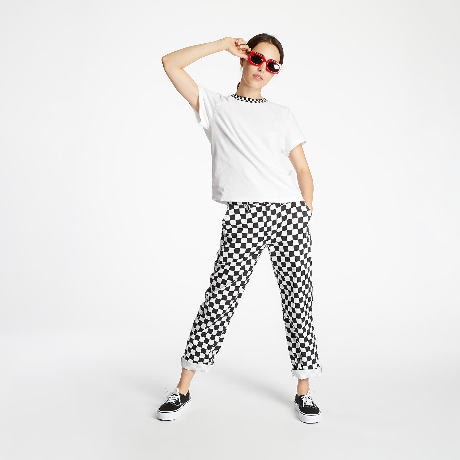 Pantaloni Vans Authentic Chino Print Black