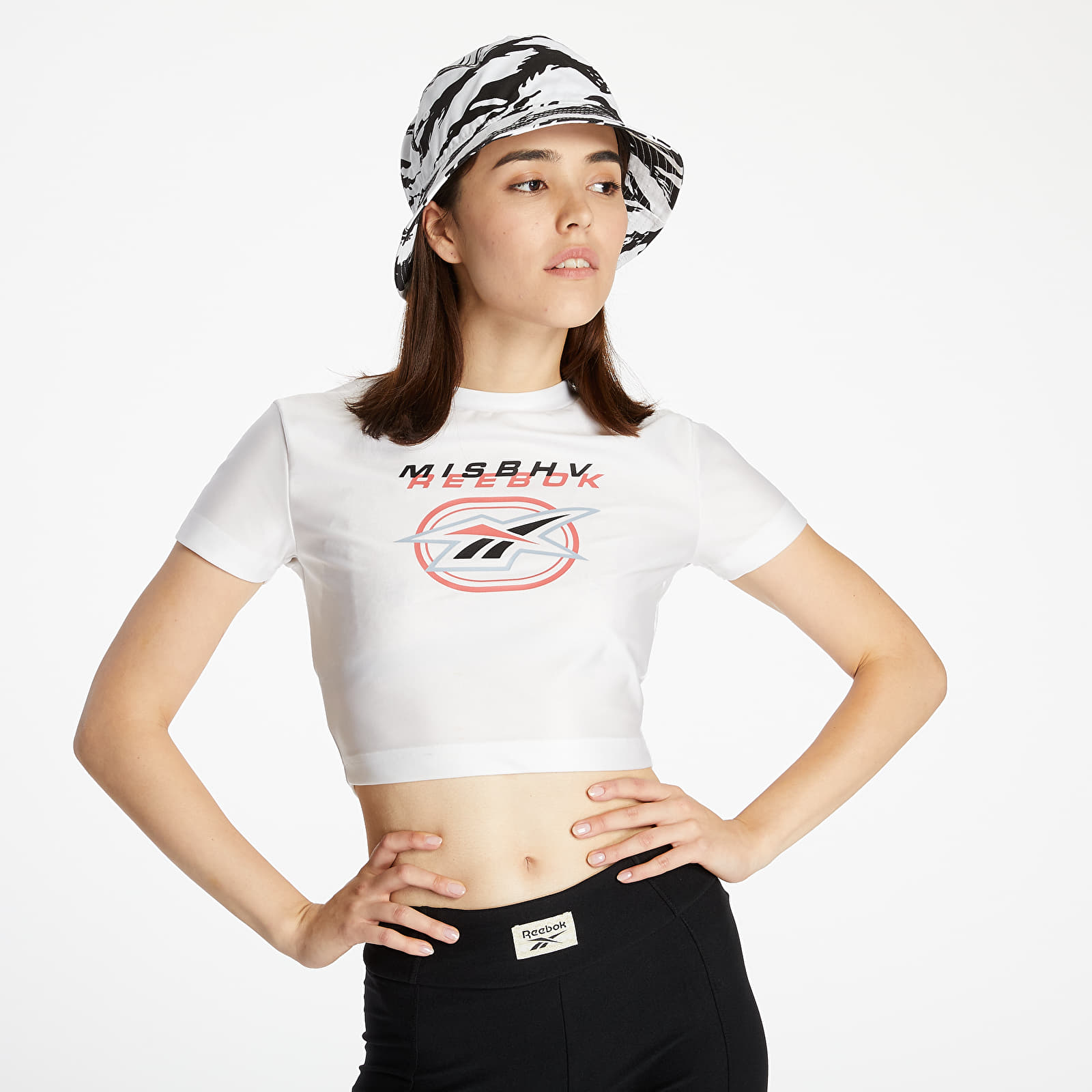 Reebok - x misbhv cropped tee white