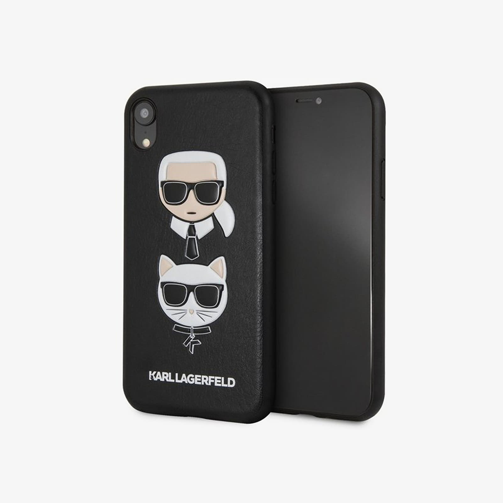 Accessories Karl Lagerfeld Karl and Choupette iPhone XR Plus Hard Case Black