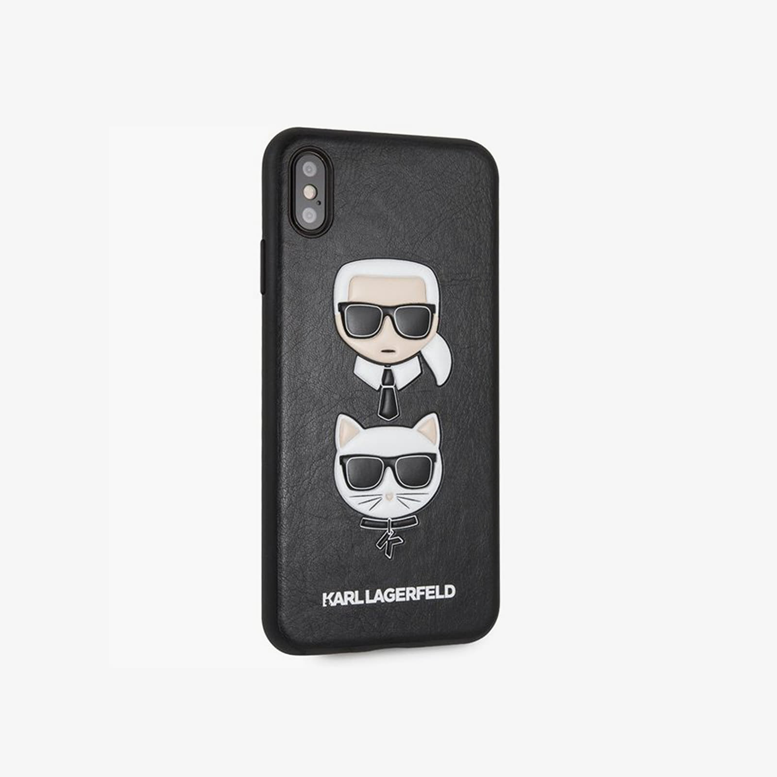 Kiegészítők Karl Lagerfeld Karl and Choupette iPhone XR Plus Hard Case Black