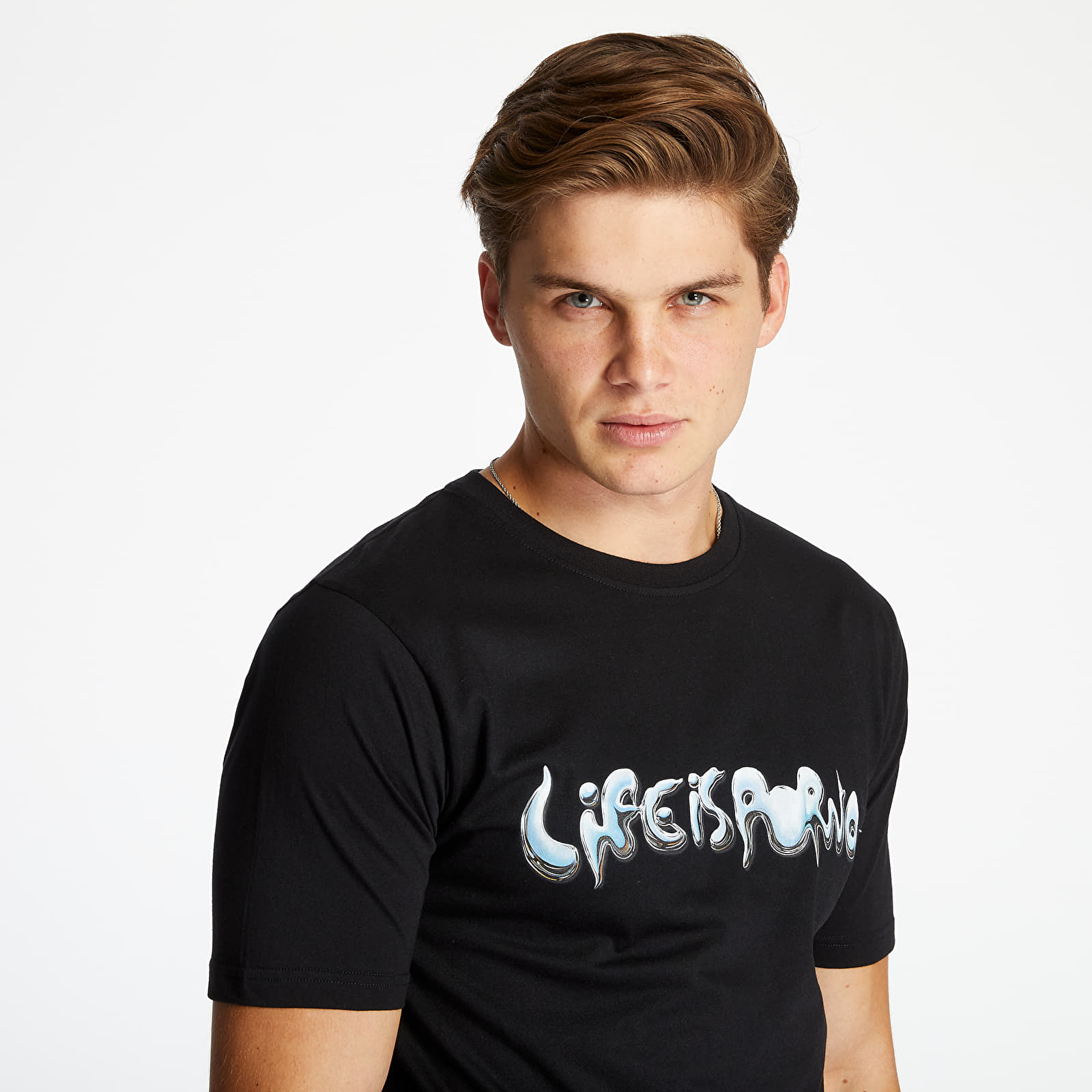Футболки LIFE IS PORNO Chrome 2020 Tee Black