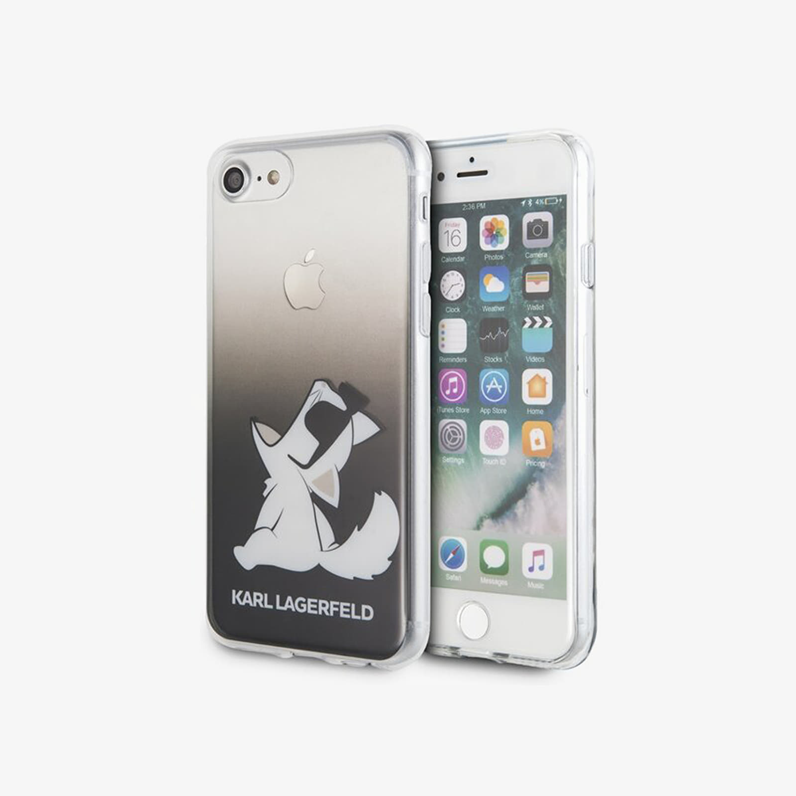 Dodaci Karl Lagerfeld Fun Sunglasses TPU iPhone 7/8/SE(2020) Case Transparent