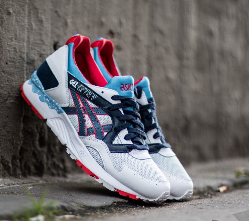 Damen Sneaker und Schuhe Asics Gel Lyte V Soft Grey/ Navy