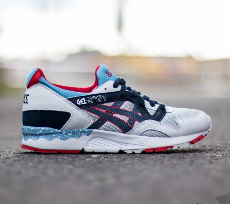 Damen Sneaker und Schuhe Asics Gel Lyte V Soft Grey/ Navy