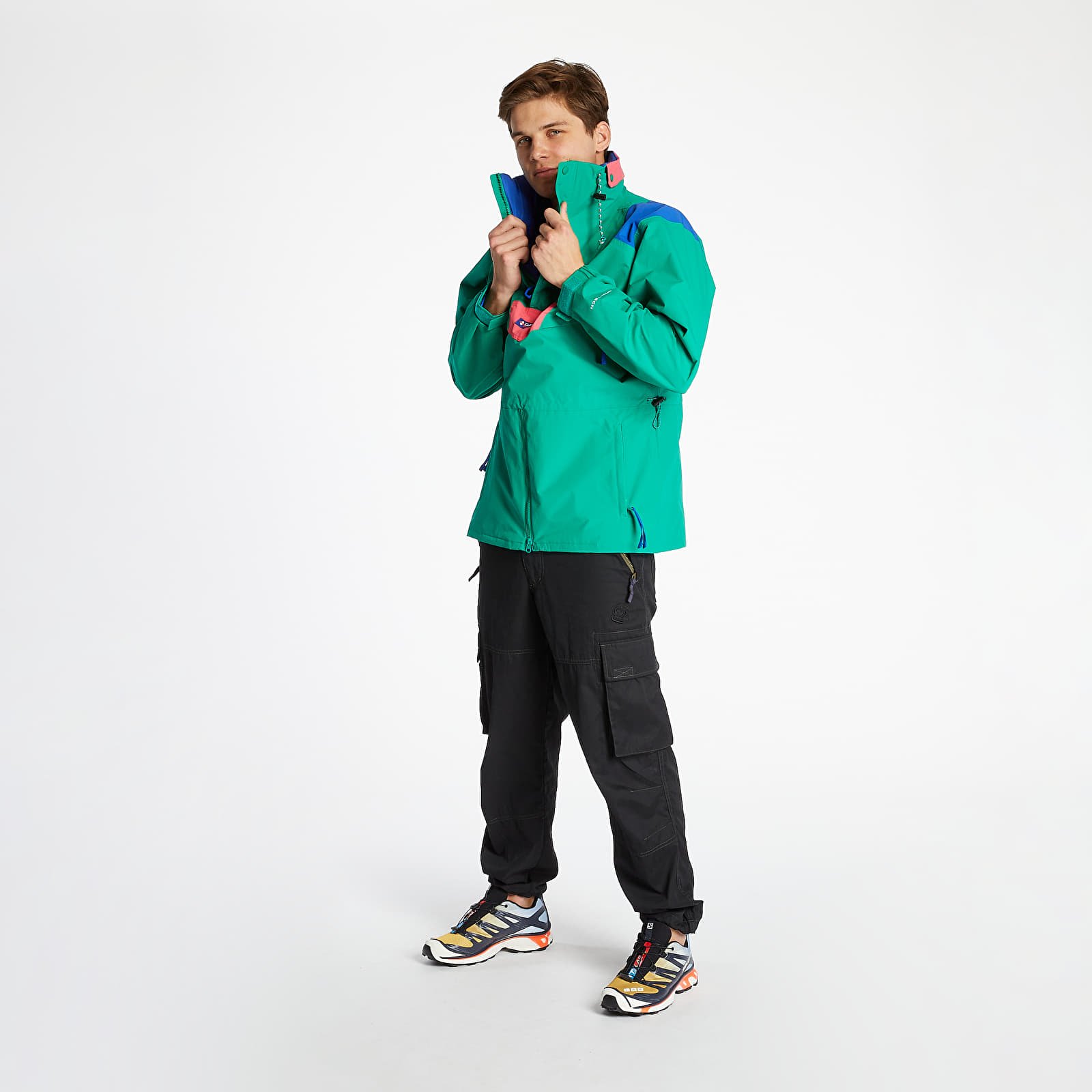 Chaquetas Columbia Monashee Anorak Emerald Green/ Lapis Blue/ Brt Geranm