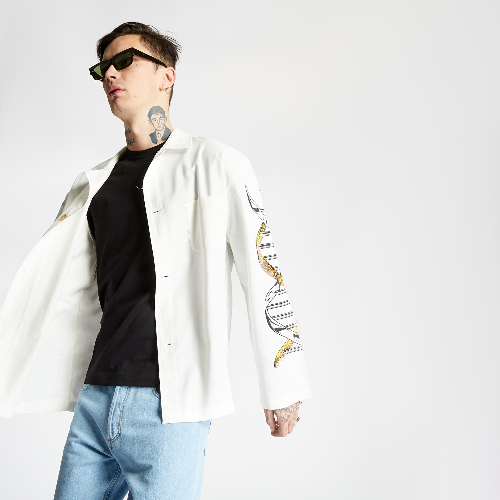 Košele McQ Jacket Shirt White